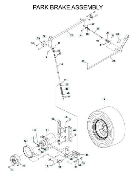 Husqvarna Iz4818 - Parking Brake