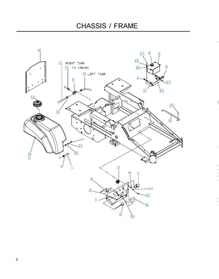 Husqvarna Iz5223 - Chassis Upper