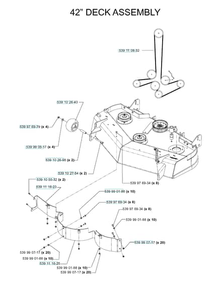 Husqvarna Iz5223 T - 42" Cutting Deck 2