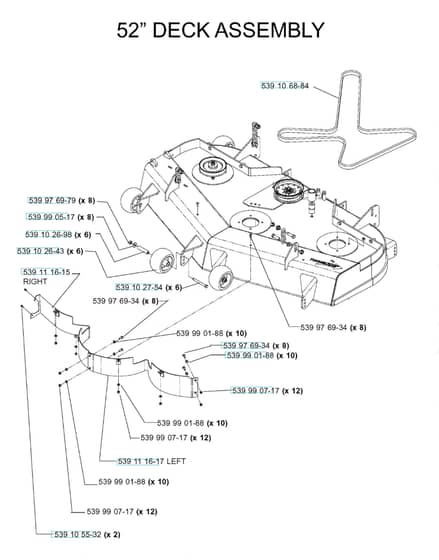 Husqvarna Iz5223 T - 52" 132cm Cutting Deck 2
