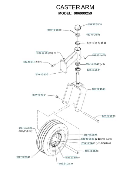 Husqvarna Iz5223 T - Casters 2