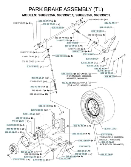 Husqvarna Iz5223 T Koa - Brake / Rear Mower Lift