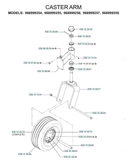 Husqvarna Iz5223 T Koa - Casters