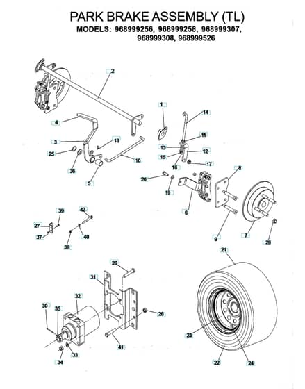Husqvarna Iz5225 - Parking Brake