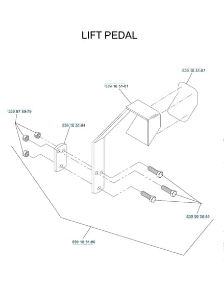 Husqvarna Iz6123 T Kaa - Pedals