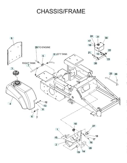 Husqvarna Iz 21 - Chassis & Frame 2