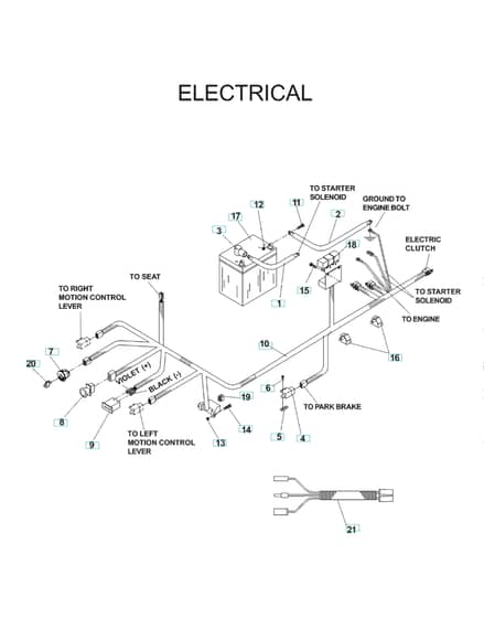 Husqvarna Iz 21 - Electrical