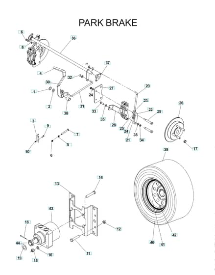 Husqvarna Iz 21 - Parking Brake