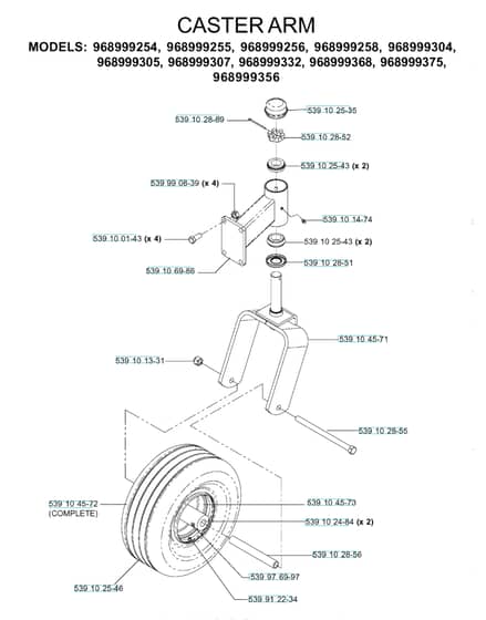 Husqvarna Iz 5221 Tkaa - Casters