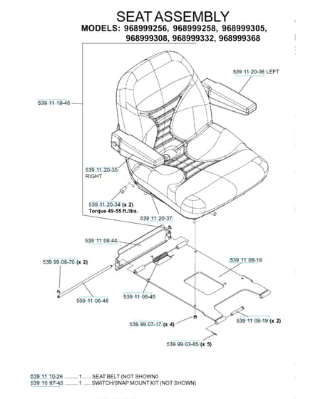 Husqvarna Iz 5221 Tkaa - Seat