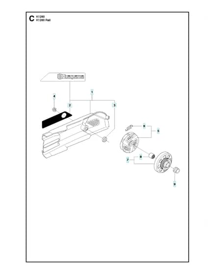 Husqvarna K1260RAIL - Belt Guard