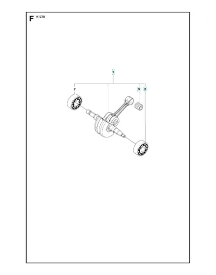 Husqvarna K1270RAIL - Crankshaft