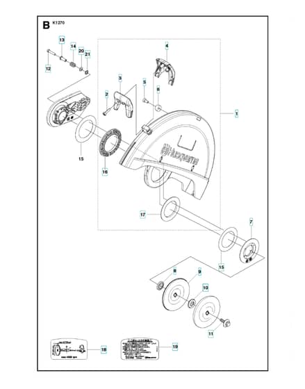Husqvarna K1270RAIL - Guards