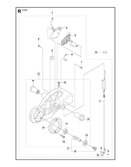 Husqvarna K1270RAIL - Rail