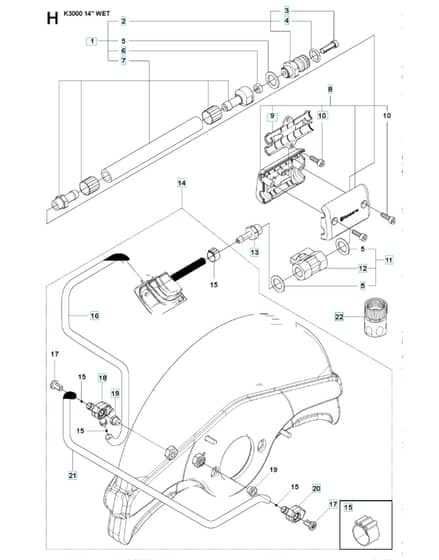 Husqvarna K3000 - Hose