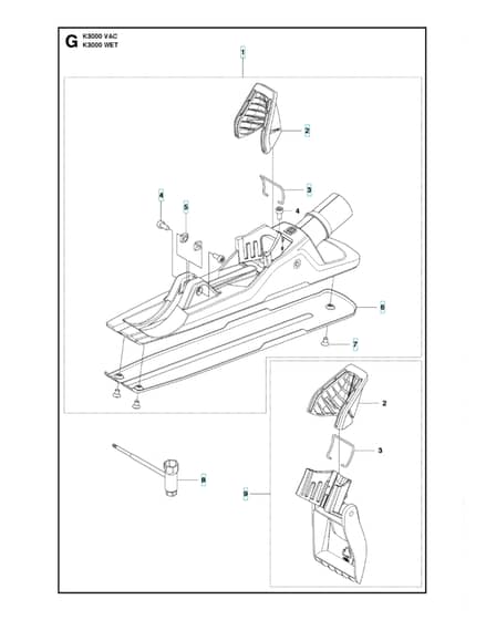 Husqvarna K3000VAC - Vac Unit