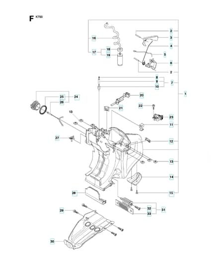 Husqvarna K750 - 2010-2 - Fuel Tank