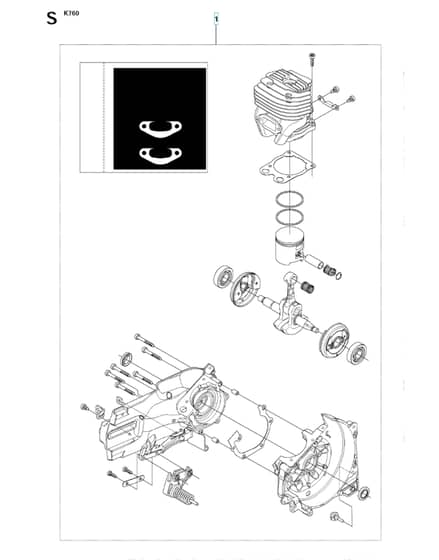 Husqvarna K760 - Short Block 2
