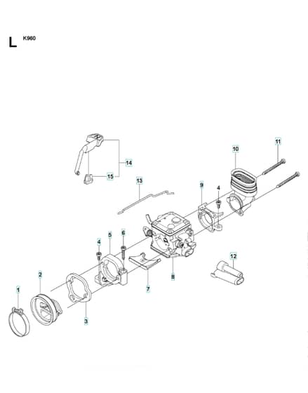 Husqvarna K960 - Carburetor Details