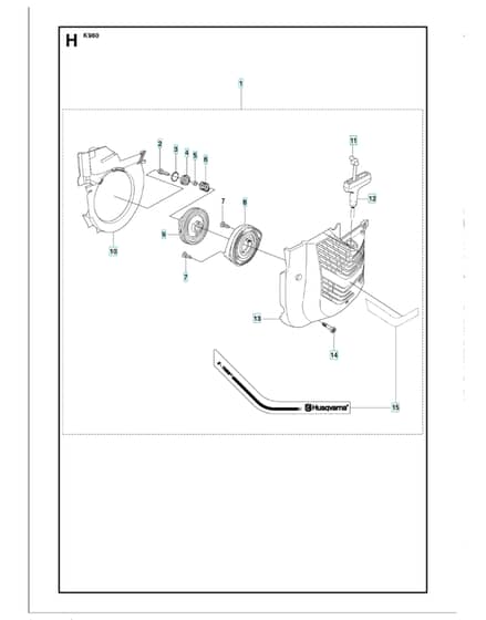 Husqvarna K960 - Starter