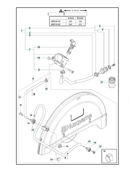 Husqvarna K970 - Valves