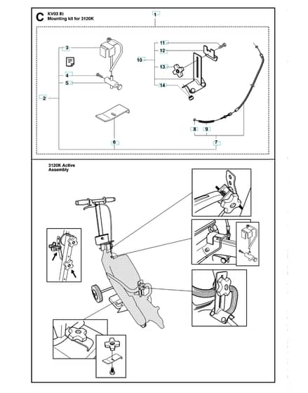 Husqvarna KV03IIISPAREPARTS - Installation Accessories