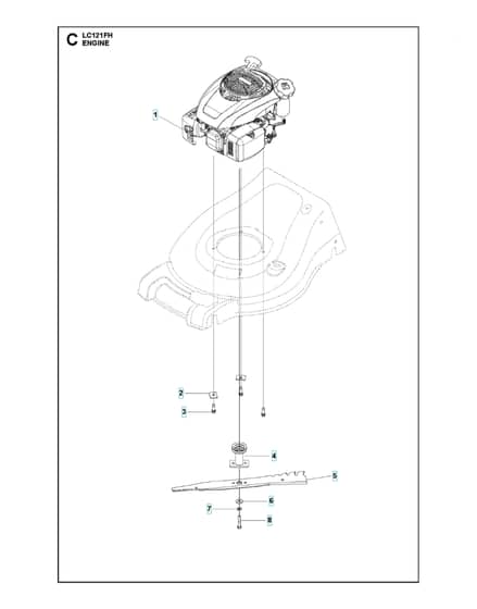 Husqvarna L121FH - Engine