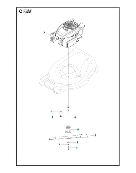 Husqvarna L221AHK - Engine
