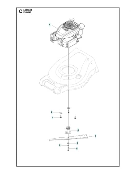 Husqvarna L321AHE - Engine