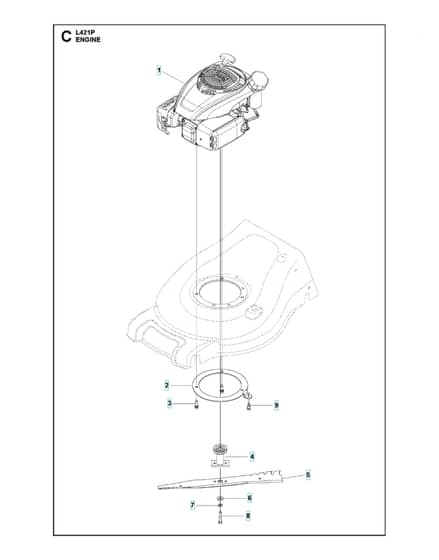 Husqvarna L421P - Engine
