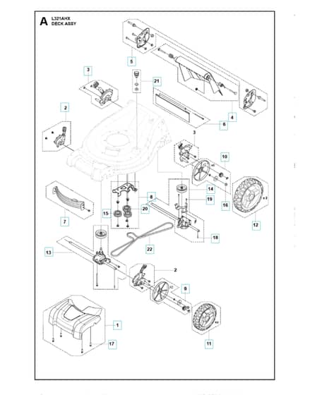 Husqvarna L 321AHX - Mower Deck & Cutting Deck