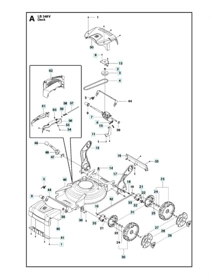 Husqvarna LB 348V CLASSIC - Mower Deck & Cutting Deck