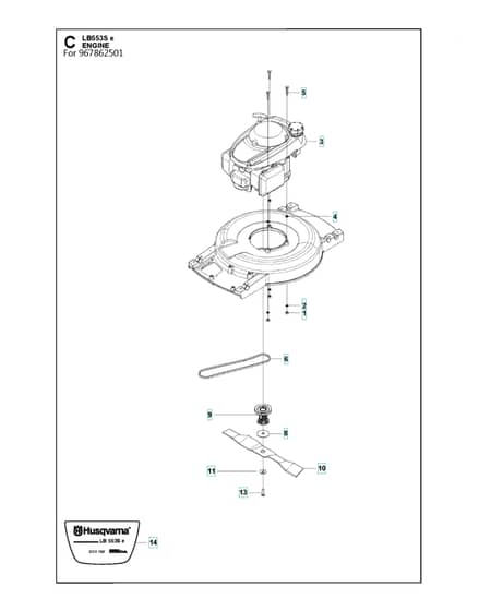Husqvarna LB553SE - Engine
