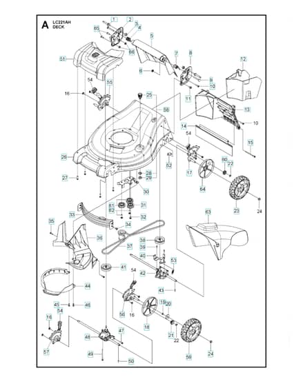 Husqvarna LC221AH - Mower Deck & Cutting Deck