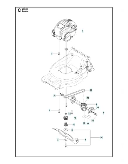 Husqvarna LC347 V - Engine