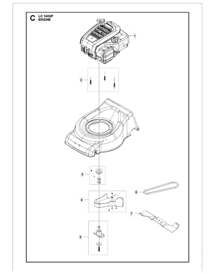 Husqvarna LC 140SP - Engine