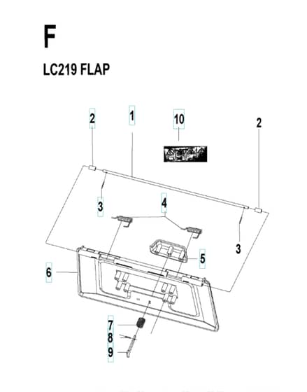 Husqvarna LC 219 - Flap