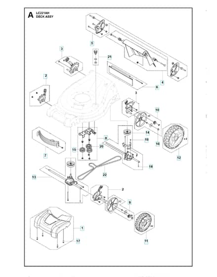 Husqvarna LC 221AH - Mower Deck & Cutting Deck