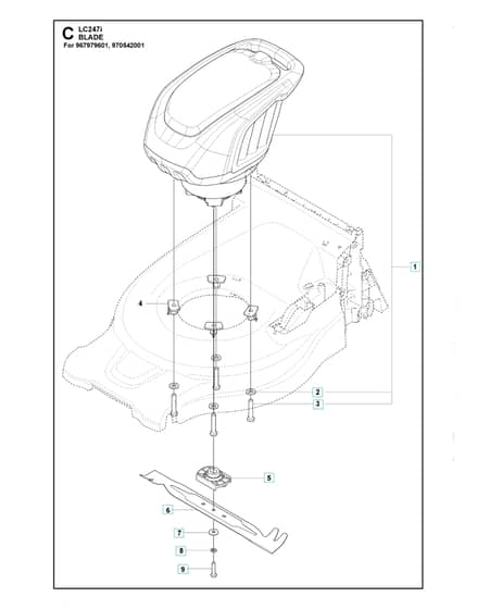 Husqvarna LC 247I - Blade Motor & Cutting Equipment