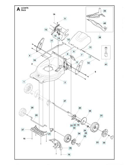 Husqvarna LC 247S - Mower Deck & Cutting Deck