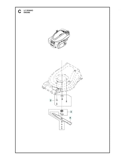 Husqvarna LC 353AWD - Engine
