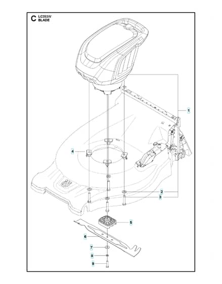 Husqvarna LC 353IV - Blade Motor & Cutting Equipment
