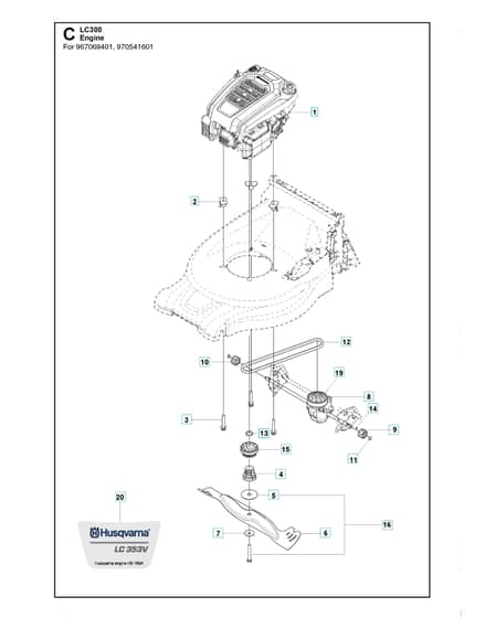 Husqvarna LC 353V - Engine
