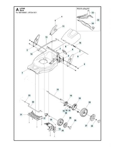 Husqvarna LC 353V - Mower Deck & Cutting Deck 2