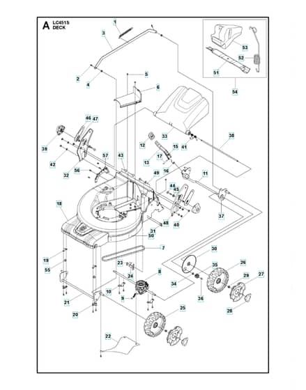Husqvarna LC 451S - Mower Deck & Cutting Deck