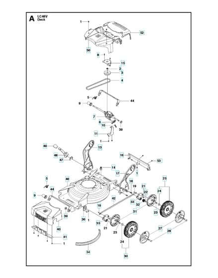 Husqvarna LC 48V - Mower Deck & Cutting Deck