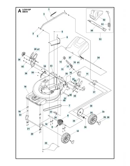 Husqvarna LC551SP - Mower Deck & Cutting Deck