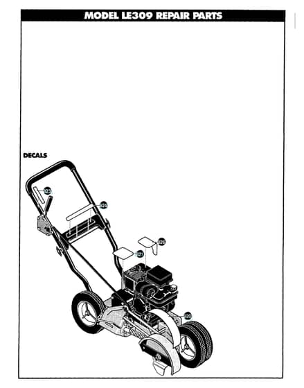 Husqvarna Le309 - Decals