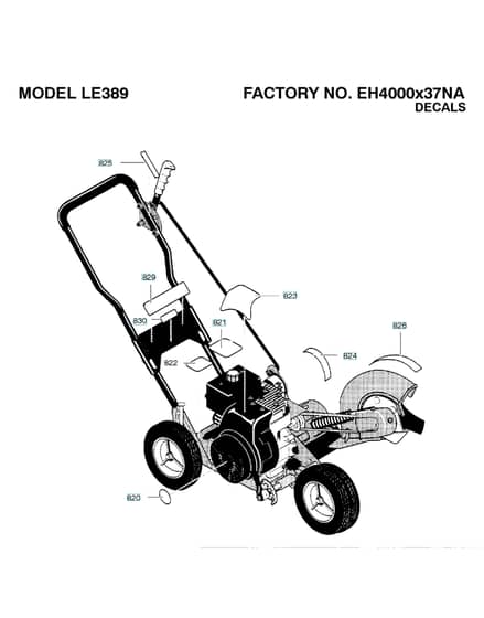 Husqvarna Le389 - Decals