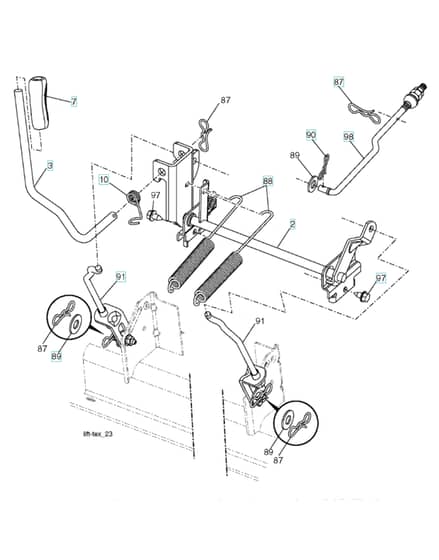 Husqvarna Lgt24K54 - Mower Lift Lever